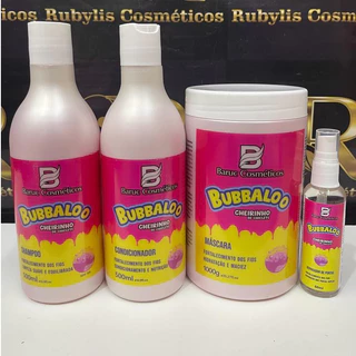 Bubaloo Kit Completo Baruc Cheirinho de Chiclete Fortalecimento Nutrição