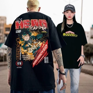 Camiseta Básica Unissex My Hero Academia Black Whip Plus Ultra Midoriya