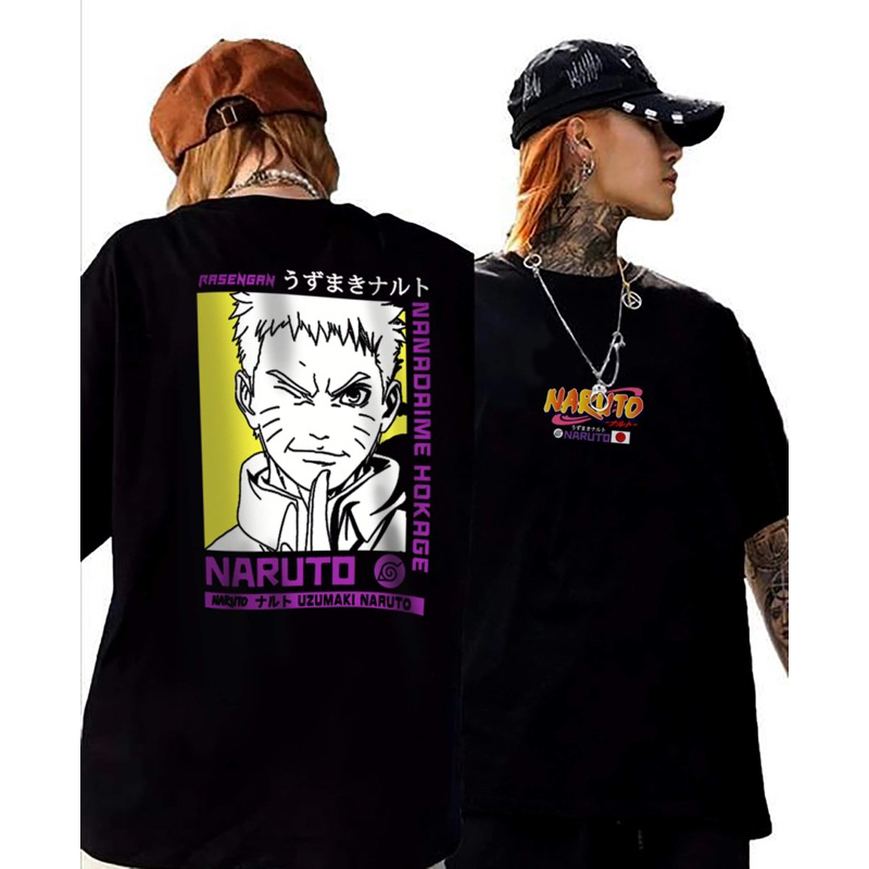 Camiseta Naruto Rasengan Hokage Infantil e Adulto