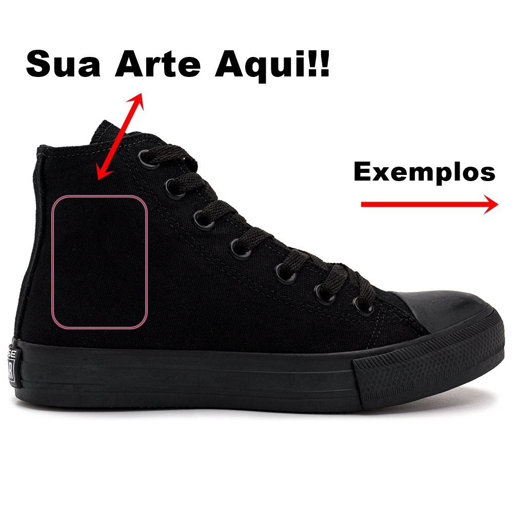 All Stars Exclusivos com a Sua Arte ou Imagem Personalize Crie Reinvente