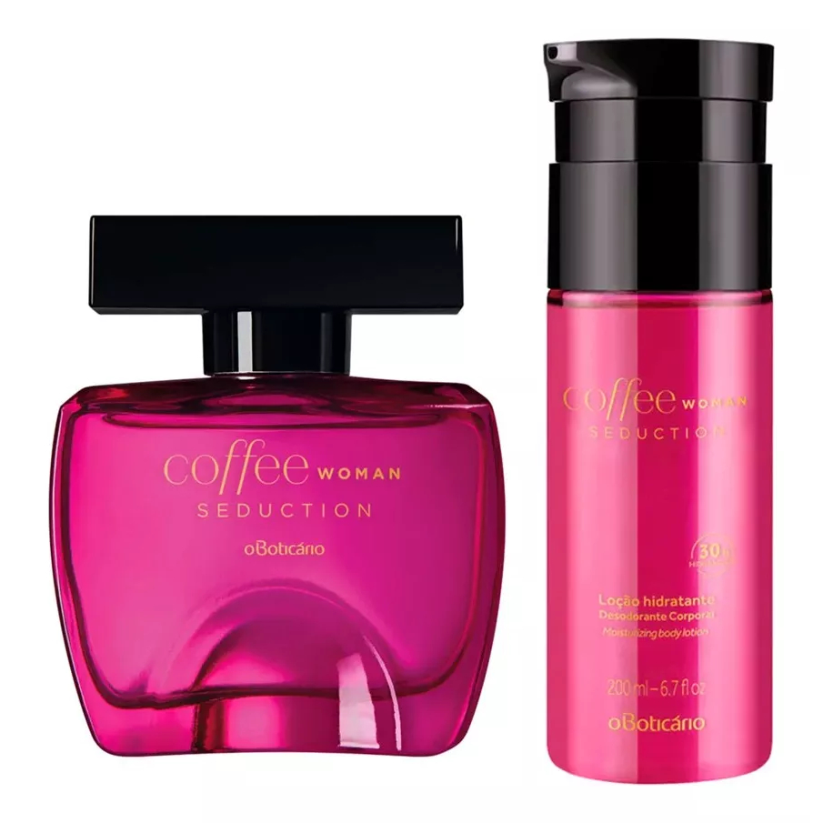 O Boticário Coffee Woman Seduction セット Kit Coffee Woman Seduction Colônia 100ml + Hidratante 200ml - o