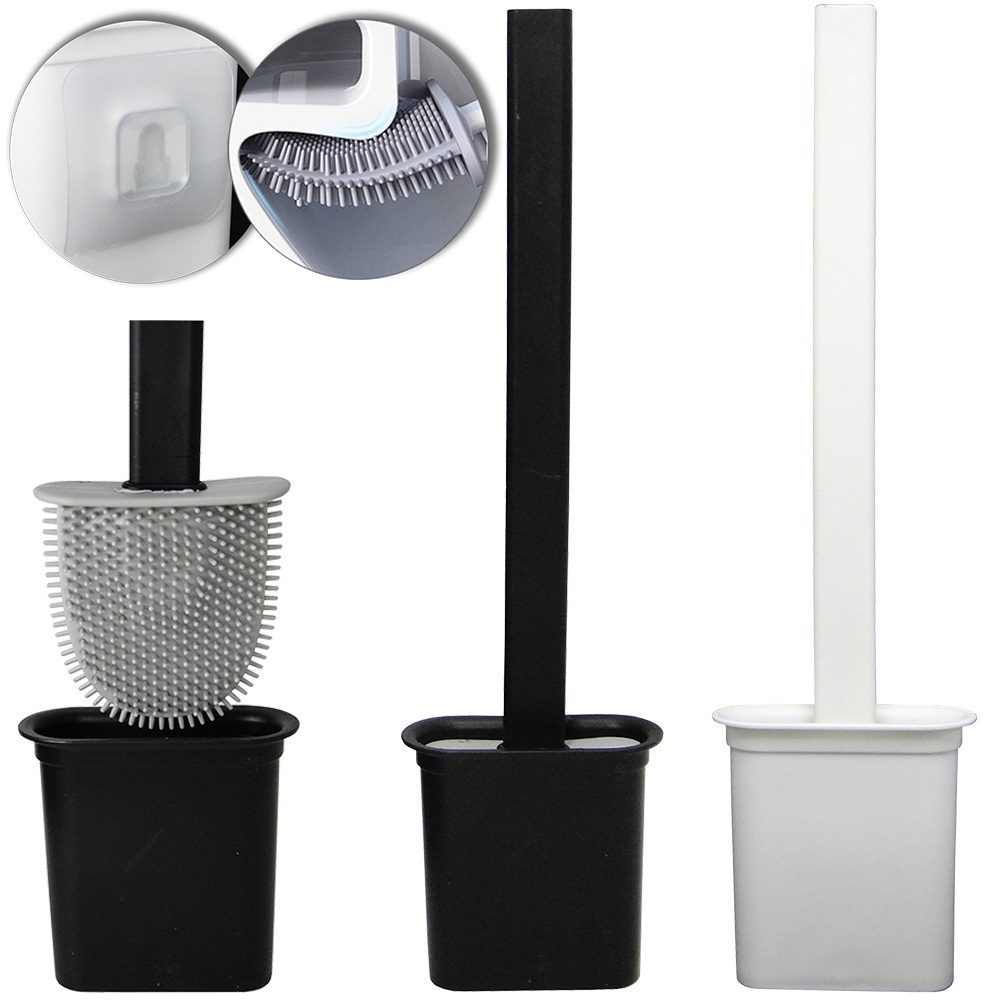 Escova Sanitária de Silicone Maleável com Suporte de Parede/TRC8502