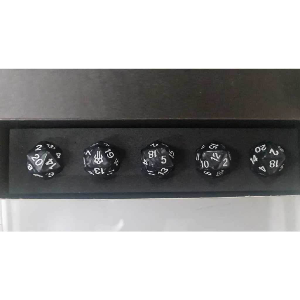 kits com 5 Dados D20 caveira