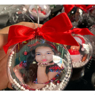 Kit Bola de Natal Personalizada com Foto