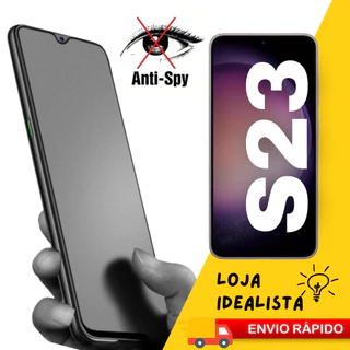 Película Cerâmica Fosca Privacidade P/ Samsung Galaxy S23 Matte AntiSpy Premium 3D 9D Envio Rápido