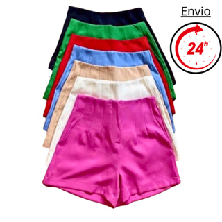 Shorts Cintura Alta em Oferta