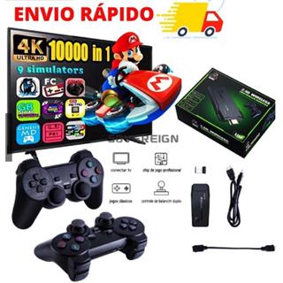 Videogame Stick 10mil 2 Controles Sem Fio Console Original Portatil Jogos Retro