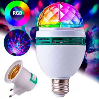 Lâmpada Led Globo Colorido Giratório Para Festa Discoteca Dj W998