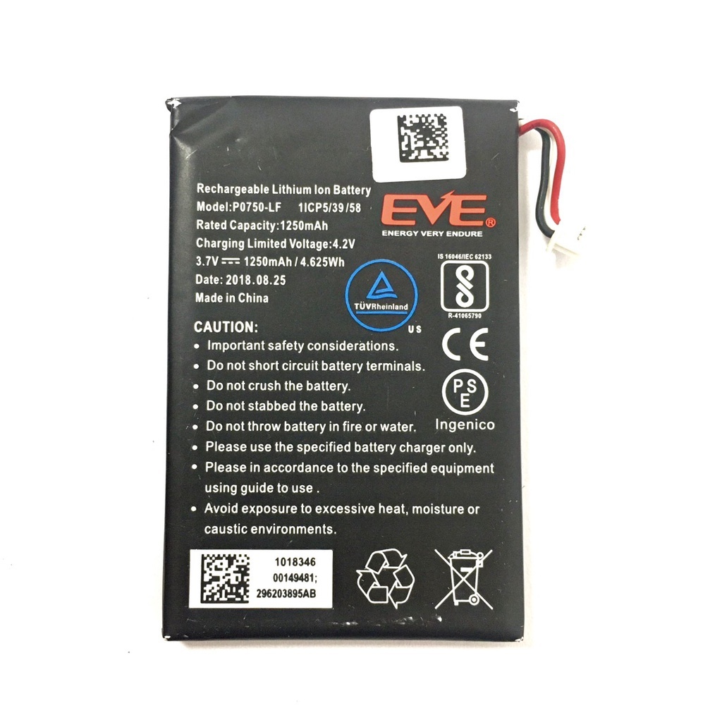 Batteria Generic P0750-LF 1250mAh 3.7V – Ricambio Per Telefoni Cellulari - 3