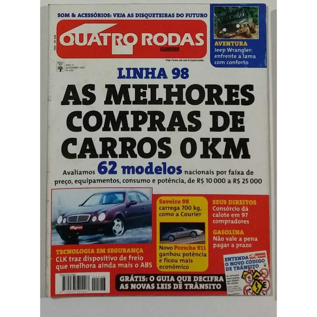 QUATRO RODAS de Novembro: os carros mais baratos de manter