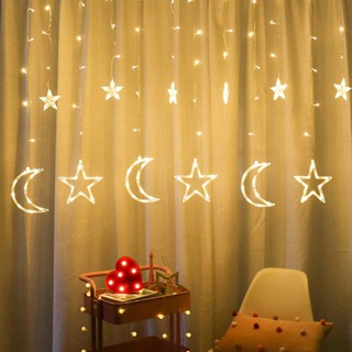 Cascata Estrela 120 Led Decoração De Natal 3m Branco Quente Colorido 110V