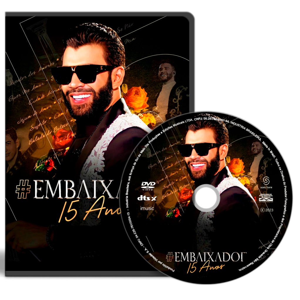 DVD - Gusttavo Lima - Embaixador 15 Anos (2023) | Shopee Brasil