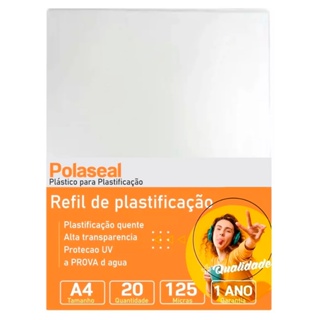 Plastico para Plastificação - Polaseal A4 220x307x0,07mm 100fls - Mares