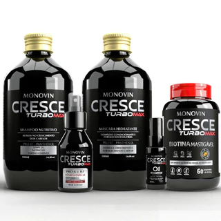 Kit Monovin 5 Passos Crescimento Acelerado Combate a Queda + Capsulas