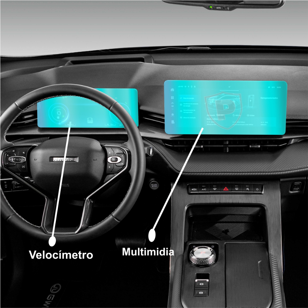 Gwm Haval H6 Película Proteção Multimídia E Velocímetro