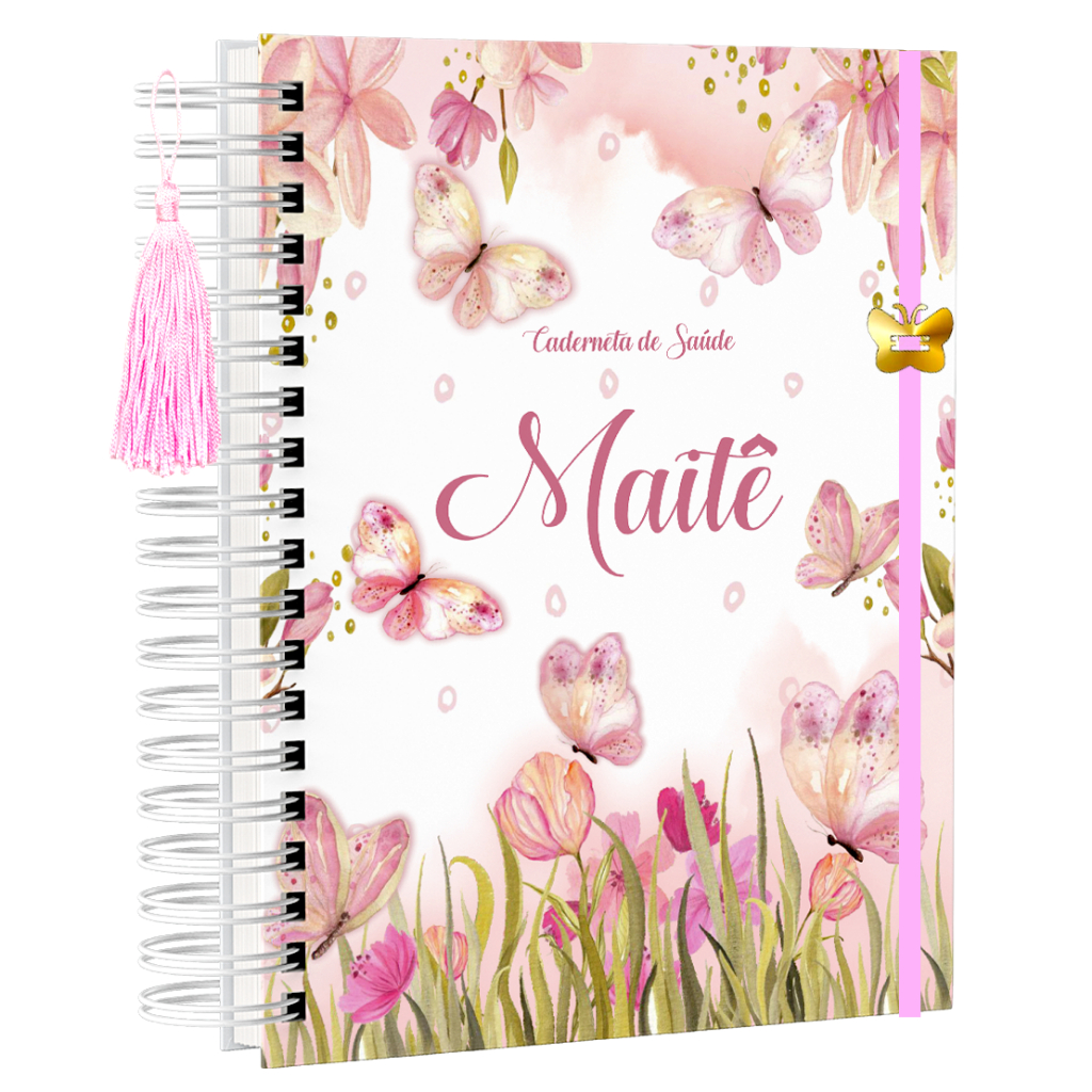 Caderneta De Vacinação Personalizada Vacina Saúde Safari Floral Jardim Borboletas Menina Ursinha Princesa Chuva De Amor Benção Elefantinha Aviador Bailarina Astronauta Baloeiro Jardim Encantado Balão Nuvem Ovelhinha Joaninha Fazendinha Avião Coala Fada