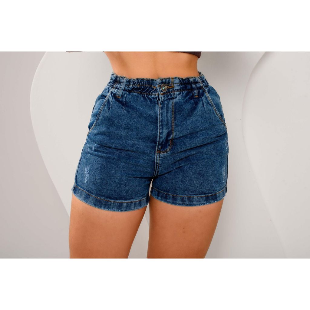 shorts jeans com lycra feminino em Promoção na Shopee Brasil 2024