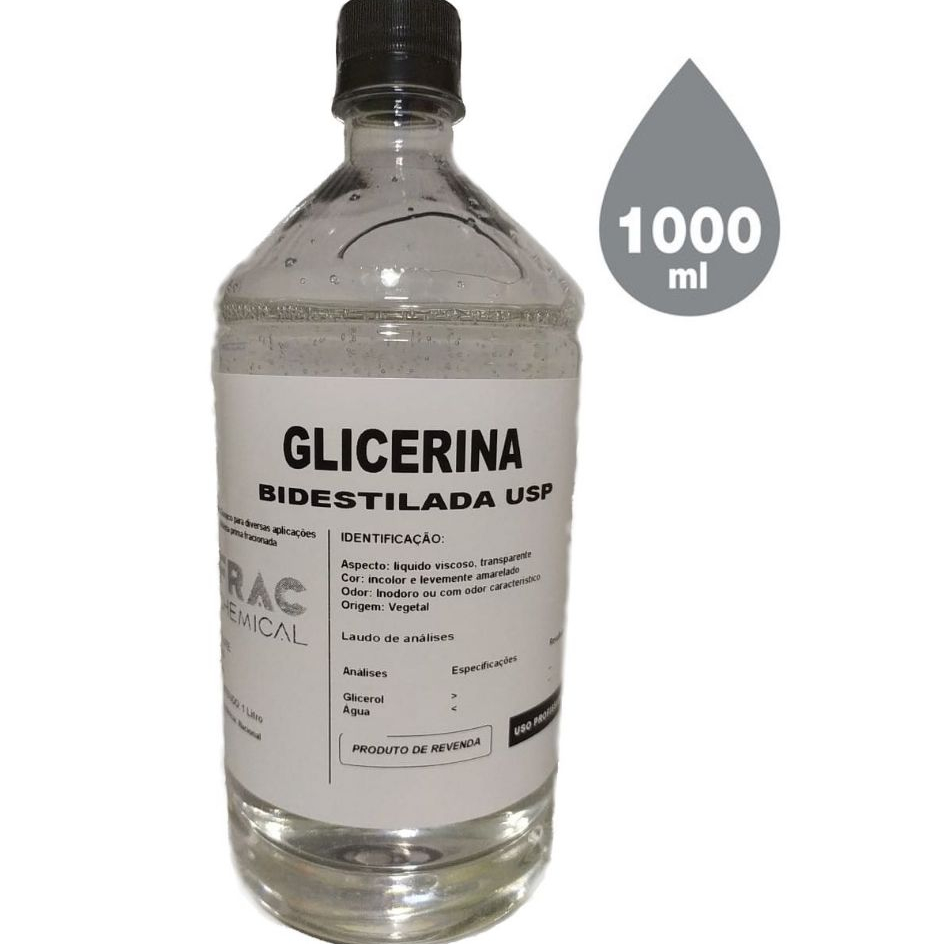 Glicerina bidestilada USP 1 Litro | Shopee Brasil