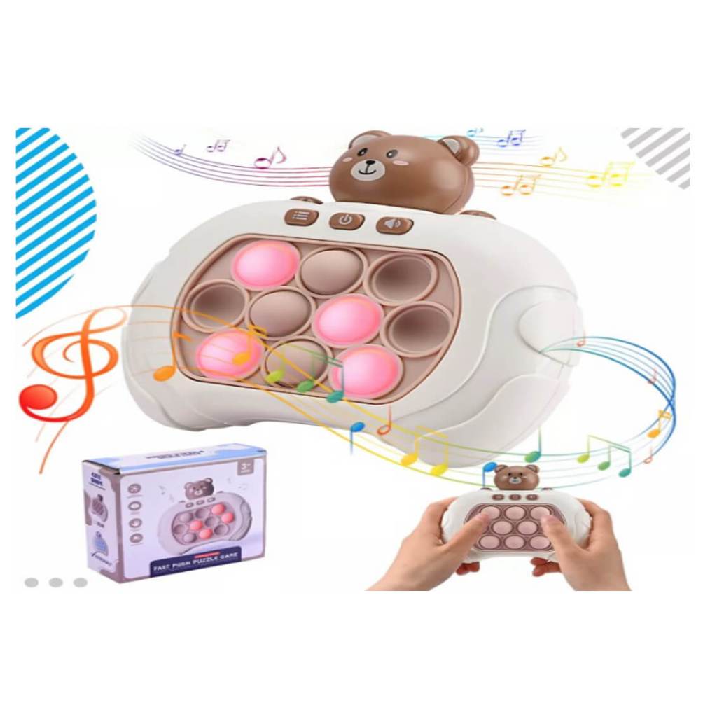 JOGO POP IT QUICK PUSH GAME CONSOLE, BOLHAS DE APERTAR, ANTI STRESS –  Pantech