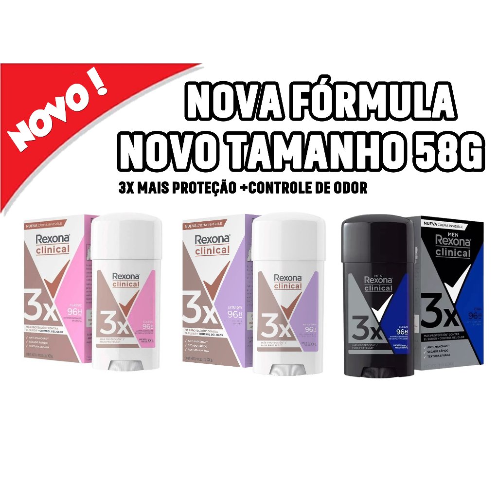 Antitranspirante Aerossol sem Perfume Rexona Clinical 150ml - Supermercado  Supriforte