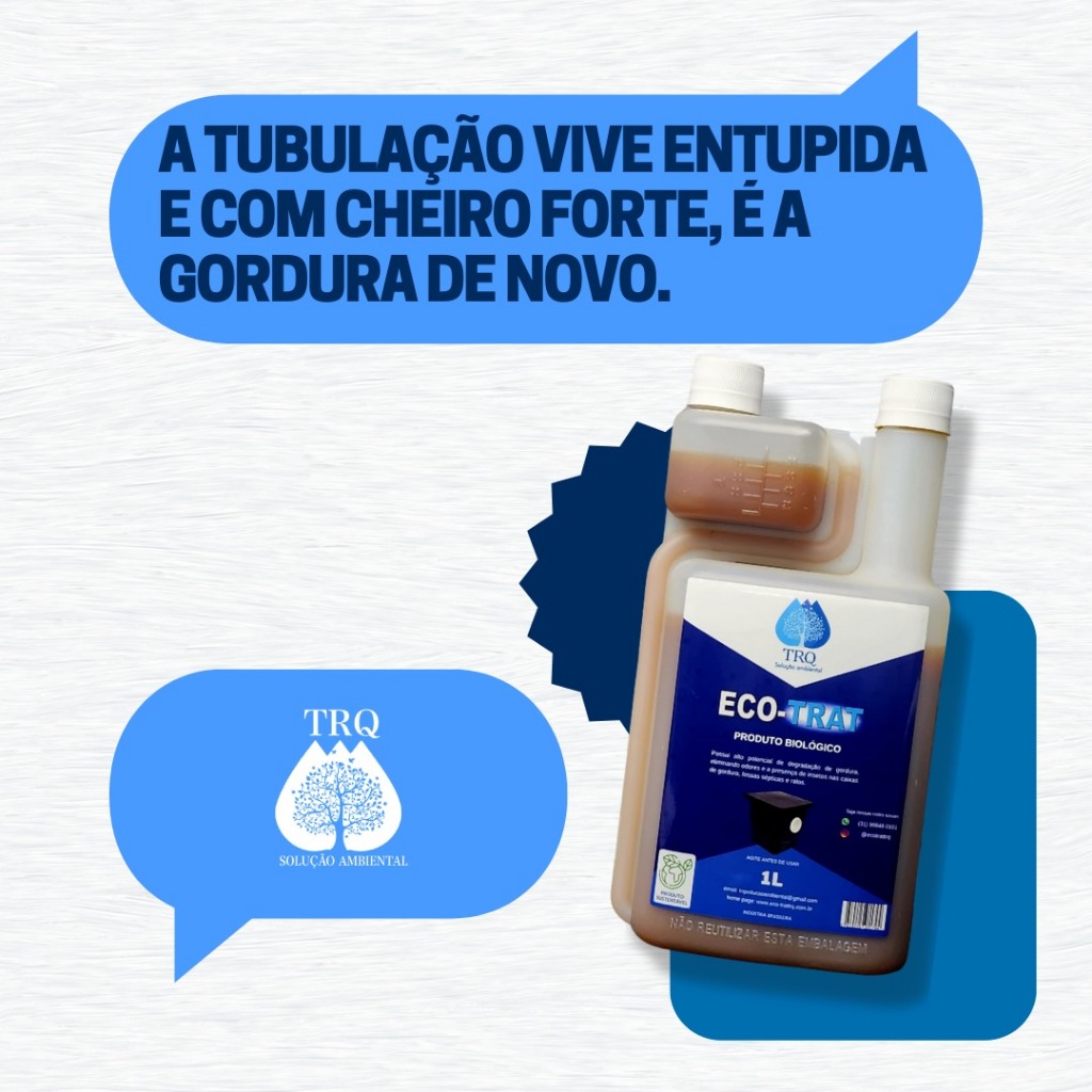 Produto Para Limpeza Caixa De Gordura Fossas Ralos Eco-trat | Shopee Brasil