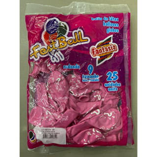 Balão N9 rosa interrogação 25unidades