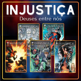Injustiça Deuses entre nós - Ano 1 2 3 4 5 - HQ Panini Capa Dura - Batman X Superman
