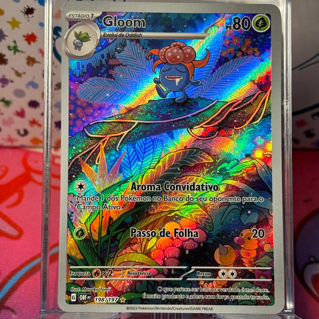 Carta Pokémon Ilustração Rara Poppy OBF 220/197 - Escarlate e Violeta -  COPAG Original em Português