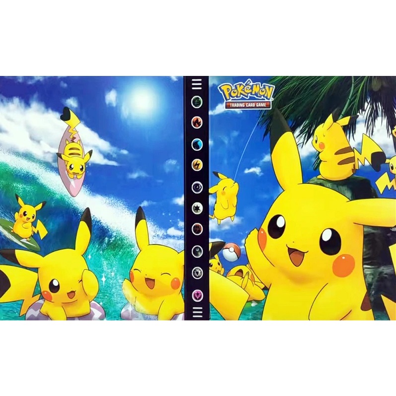 Pokémon Pasta Fichário Pikachu Boné Ash c/ 20 porta cards