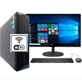 cpu computador pc completo intel core i5 8gb SSD240GB wi-fi com monitor 19´+kit teclado mouse e cabos