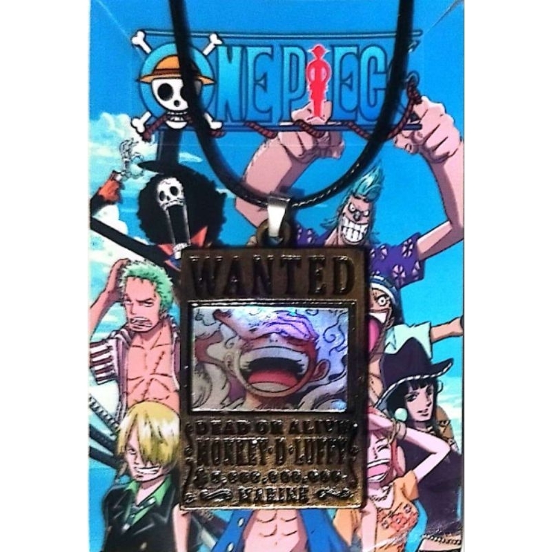 Colar One Piece Procurado Coleção Colecionavel Luffy Zoro Chopper