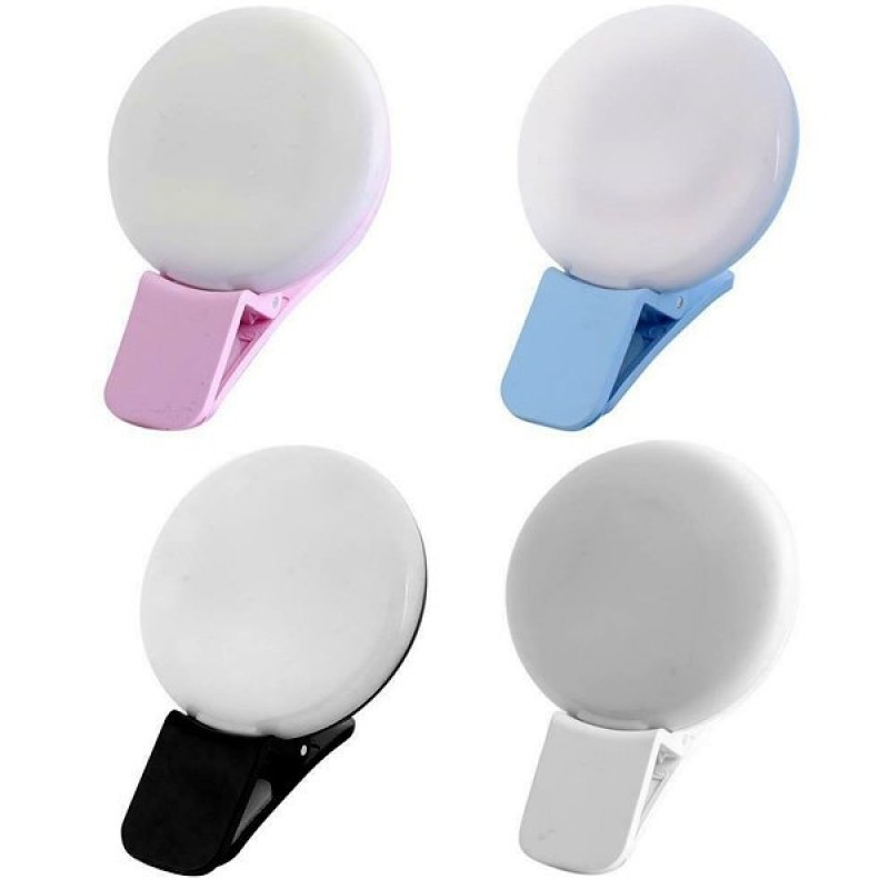 Mini Ring Light Luz Para Selfie E Fotos Flash Celular Blogueiras
