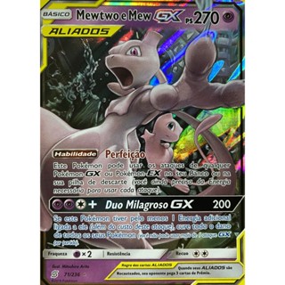 Carta Pokemon Reshiram e Charizard GX Aliados Full Art Português