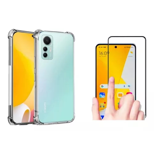 KIt Pelicula Vidro 3D Xiaomi Mi 12 Lite + Capa Capinha Anti Shock