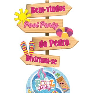 Atelier_ArteFolia: decoração de festa piscina pool party