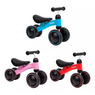 Motoca Infantil Carrinho Toyciclo Quadriculo para Crianças de Treinamento  com 4 Rodas sem Pedal (Rosa)