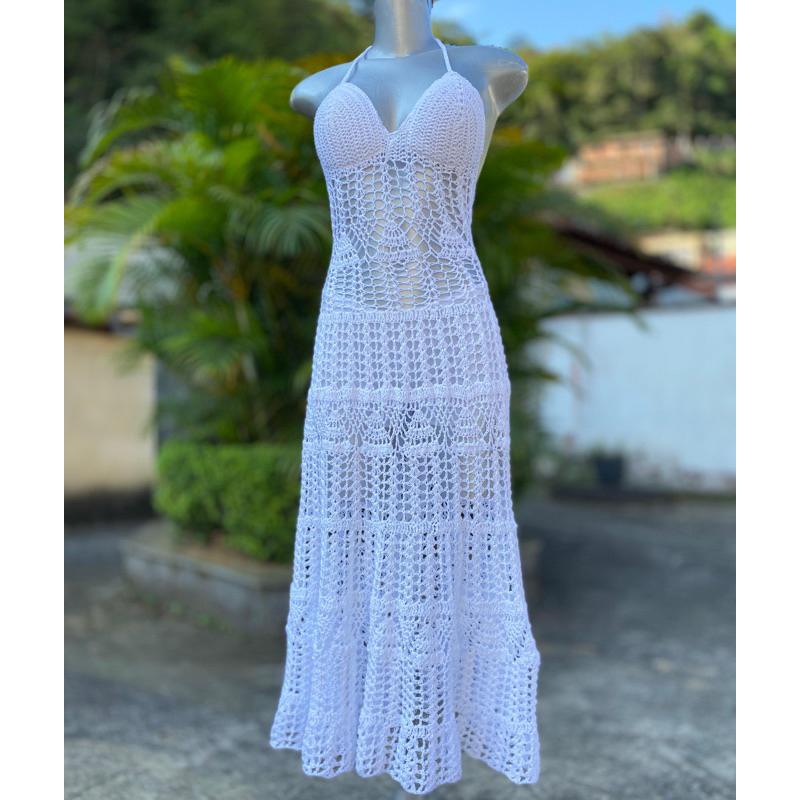 Imagem de best sale vestido de crochê