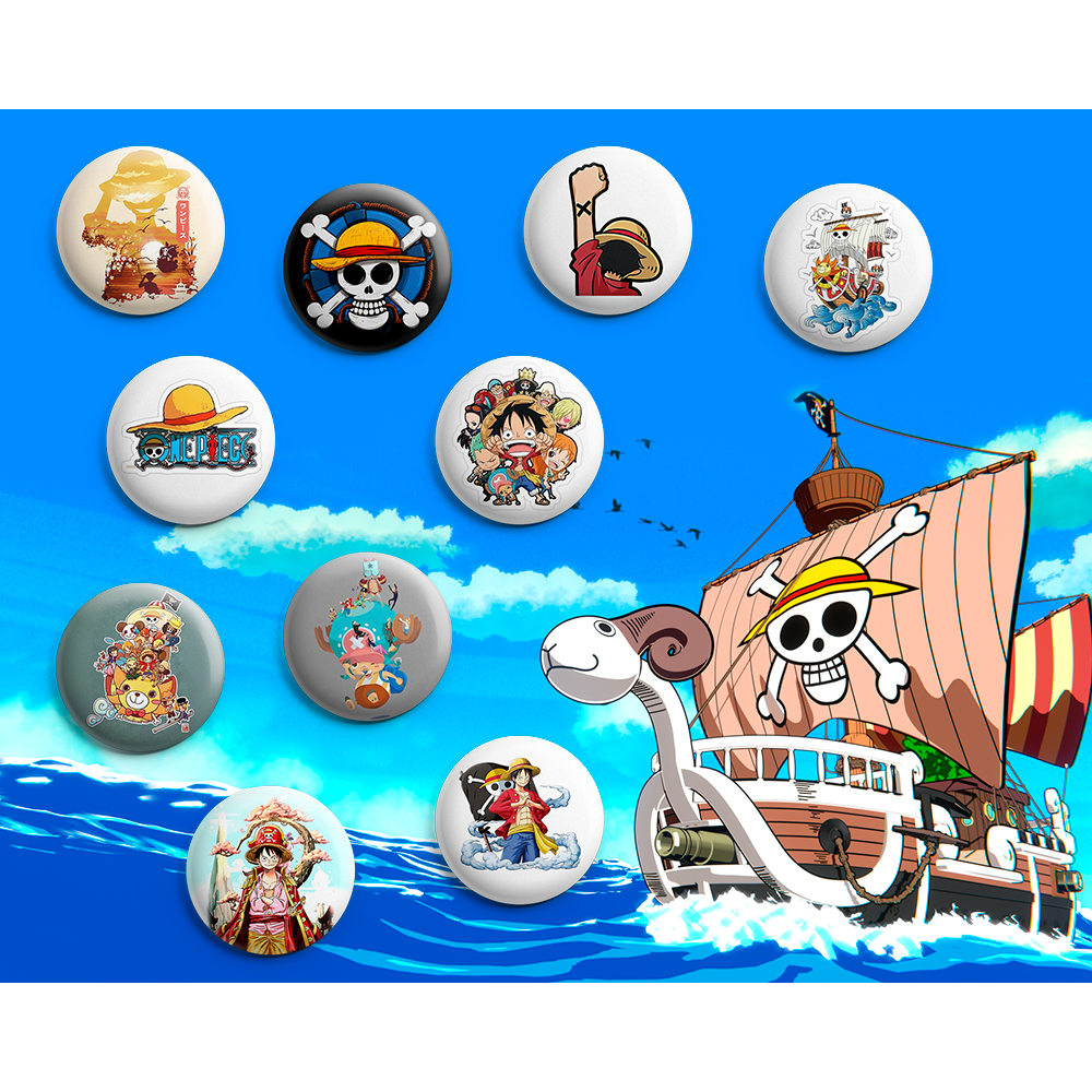 Botton One Piece Anime - Botons / Broche (3,5cm & 4,5cm)