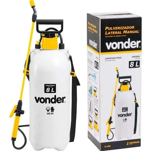 Pulverizador Manual Lateral De 8 Litros Profissional Vonder