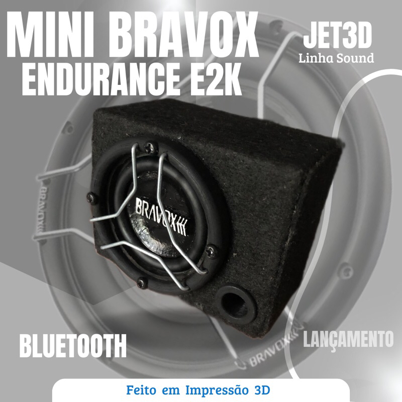 Caixa de Som Bluetooth Modelo Mini Bravox Endurance E2K Bluetooth