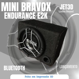Caixa de Som Bluetooth Modelo Mini Bravox Endurance E2K Bluetooth