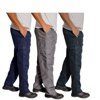 Calça Masculina Jeans Para Usar Com Botina Bota Barra Larga Básica De  Trabalho Serviço Mecânico Borracharia Pedreiro Fazenda