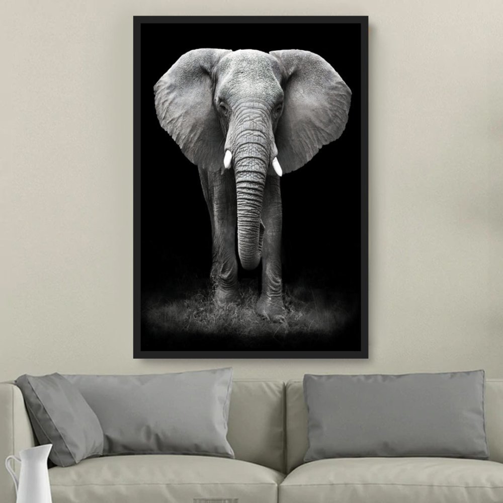Quadro Decorativo GRANDE Alta Resolução Para Sala Quarto Escritório Quadro Elefante