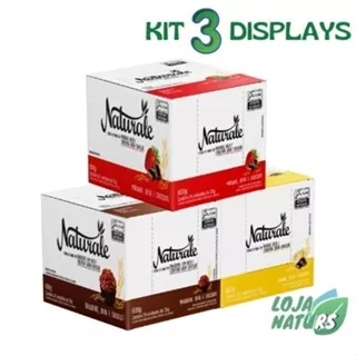 KIT 3 Display Barra de Cereal 600g c/ 24 Unidades de 25g - Naturale