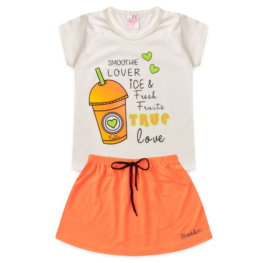 Conjunto Infantil Menina Verão 2 ao 14 - PRONTA ENTREGA