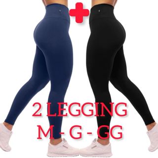 Kit 2 Calças Legging Feminina Academia Suplex Fitnees