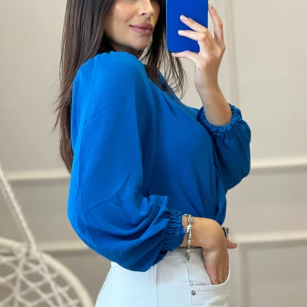 Blusa Body Tecido DUNA Manga Longa Princesa Bulfante