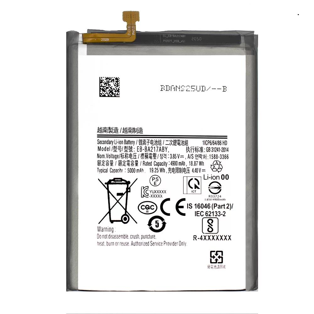 Bateria A02 Sm A025 / A12 Sm A125 / A21s Sm A217 EB-BA217ABY 5000mah