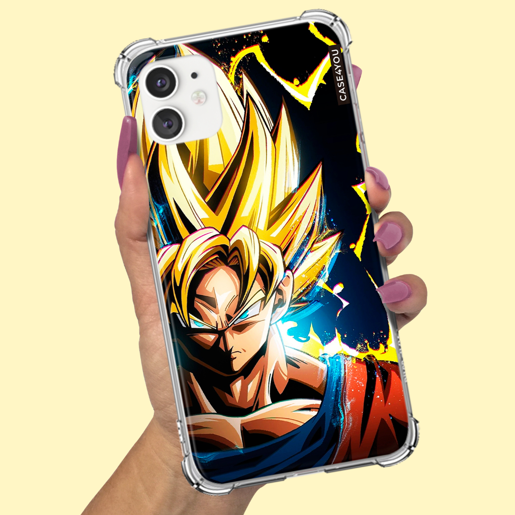 Capa Capinha de celular Personalizada Anti-impacto Goku 3