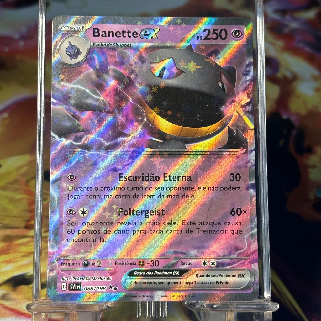 Carta Pokémon Banette Ex Sv1 088198 Ultra Rara Coleção Escarlate E Violeta Original Copag